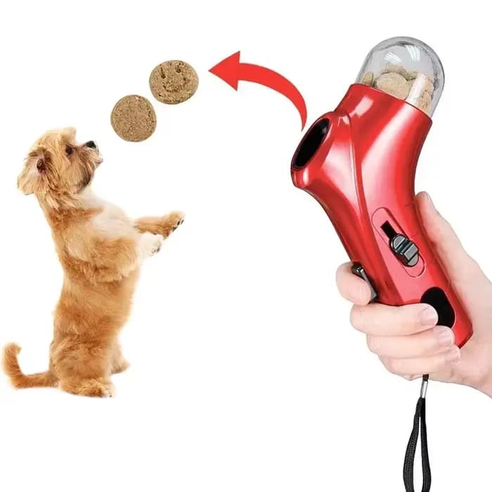 Lanceur de friandises pour chien et chat, catapulte à friandises, distributeur interactif, jouet d'entraînement, accessoires de jeu portables pour animaux de compagnie en plein air