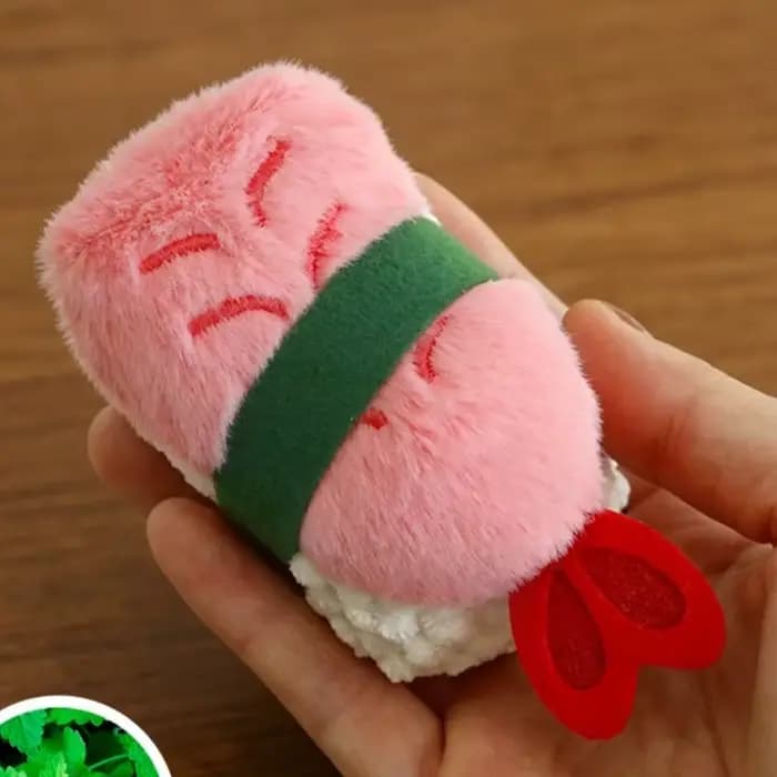 Lot de 2 jouets à mâcher pour chat en peluche