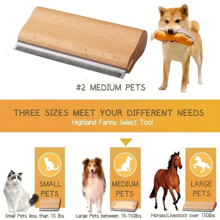 Bois PET chat chien cheval enlèvement perte outil de toilettage brosse à cheveux peigne