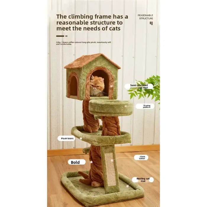 Arbre à chat de luxe de 41 pouces