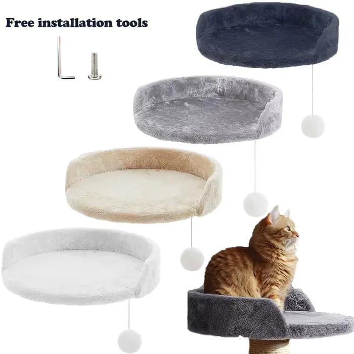 Plateforme de remplacement pour arbre à chat en peluche douce de 35 cm