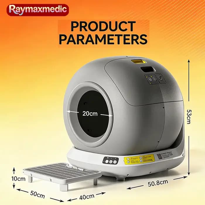 Bac à litière automatique intelligent Raymax 78L