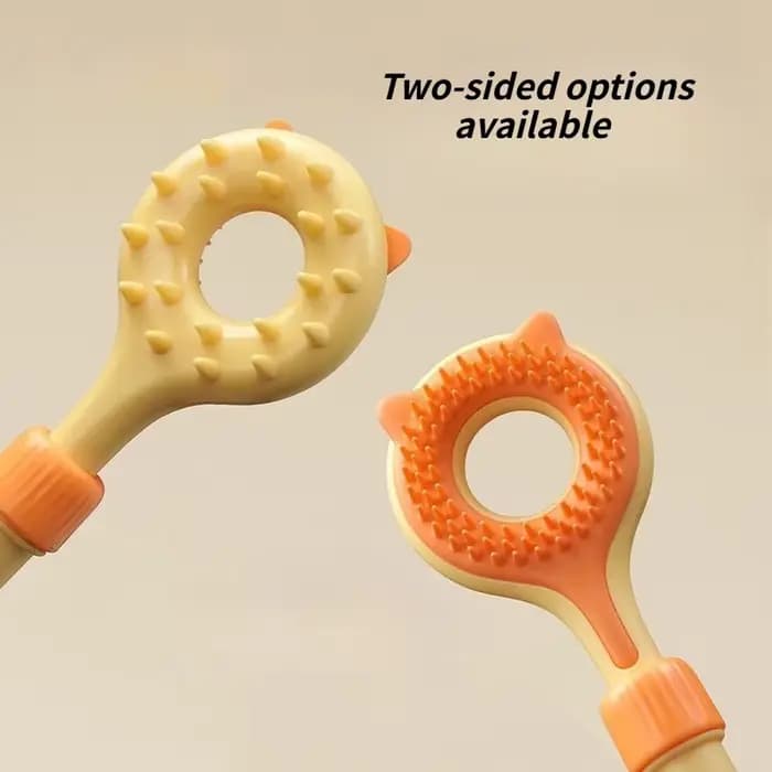 Grattoir rétractable double face pour animaux de compagnie