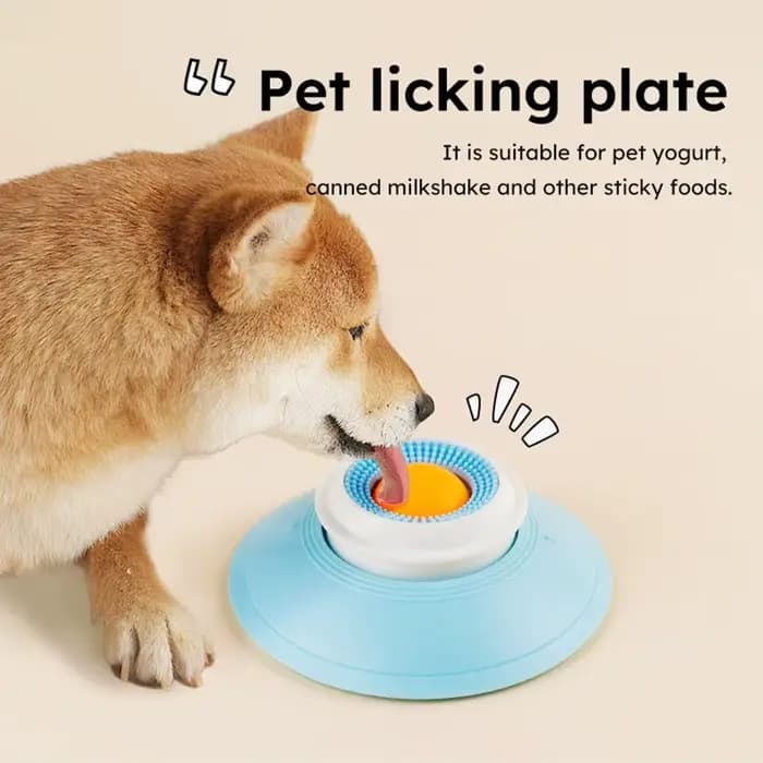Jouets pour chiens et chats, pour aliments liquides, soulage l'anxiété, distributeur de boules à lécher pour chiens, jouets d'enrichissement de bol à lécher antidérapant
