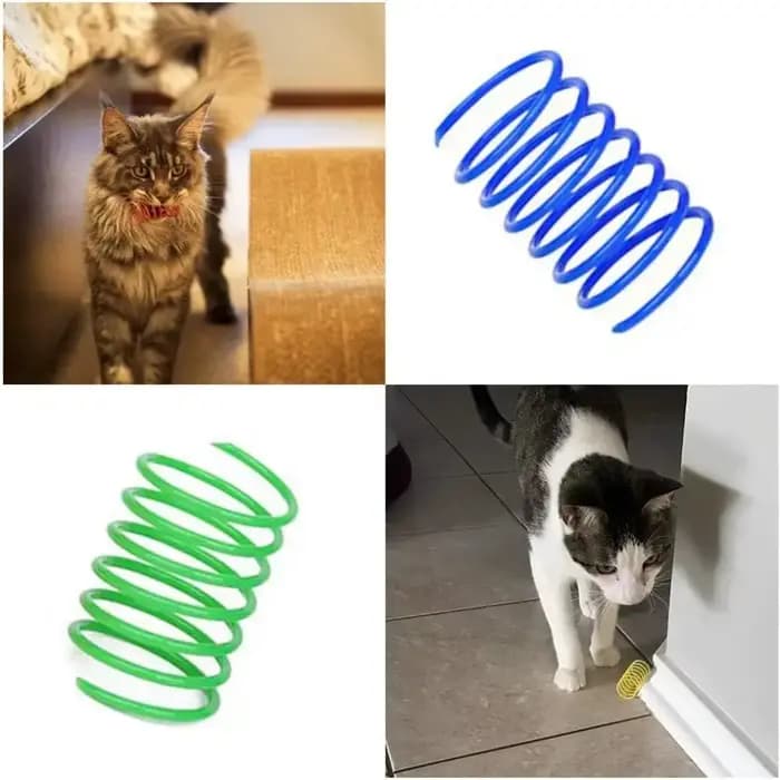 Lot de 4 jouets à ressort pour chat