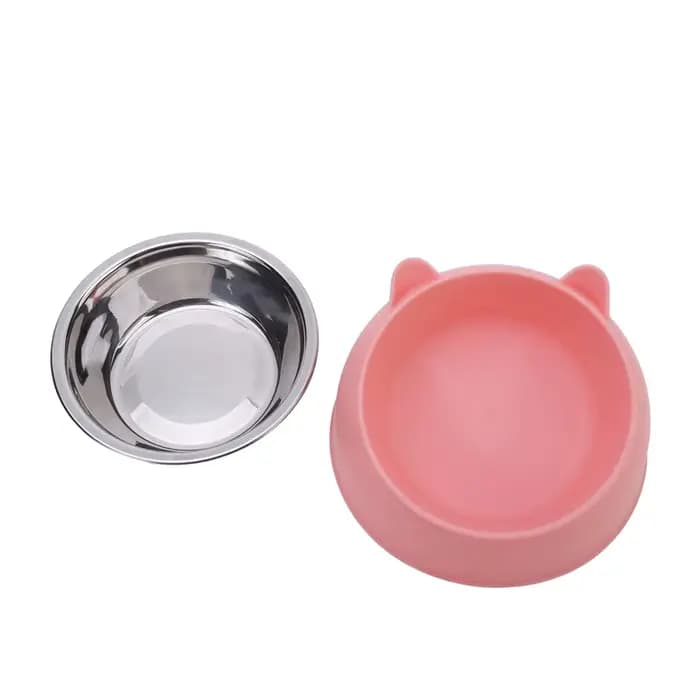 1 Bol pour chat incliné en acier inoxydable