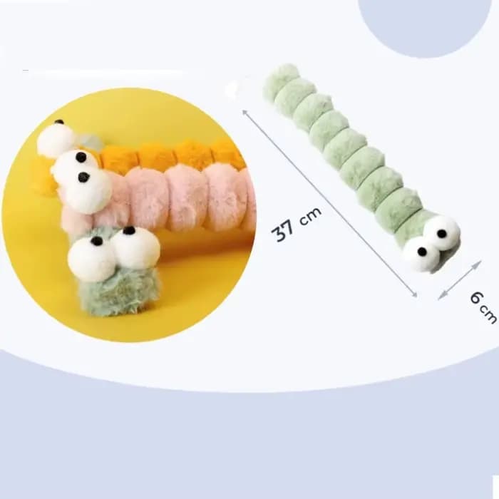 Jouet à mâcher en peluche pour chat, bâton de morsure douce, herbe-aux-chats, chaton, coussin, chenille, oreiller, bâton Teaser, fournitures de jouets interactifs pour chat