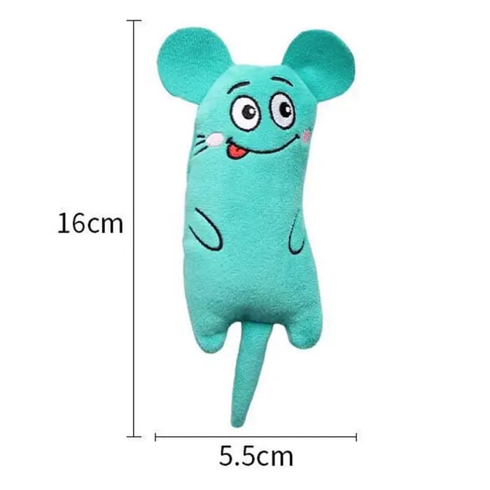 Jouet drôle en peluche brodé d'herbe à chat pour chat