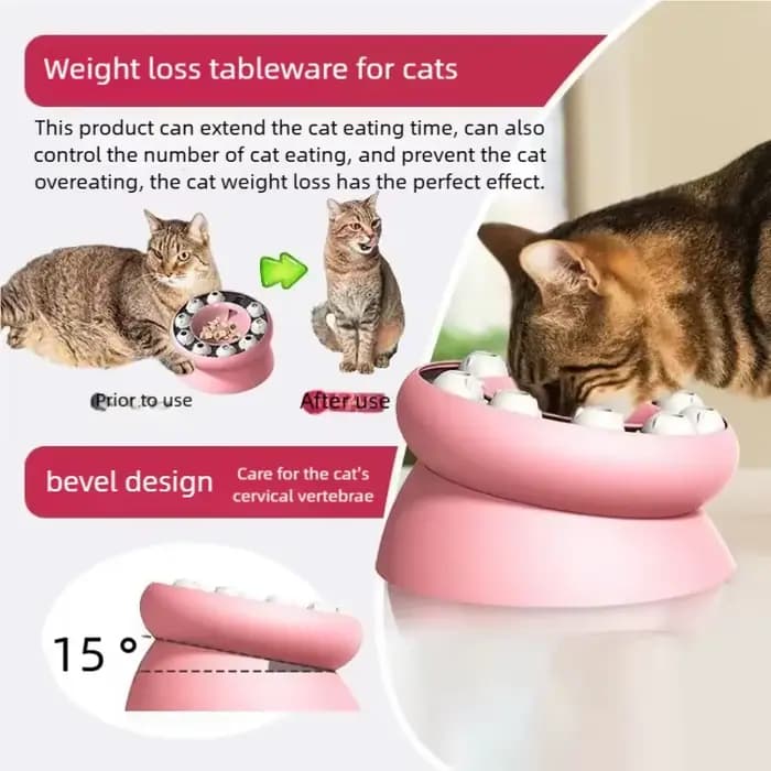 Distributeur de nourriture interactif pour chat