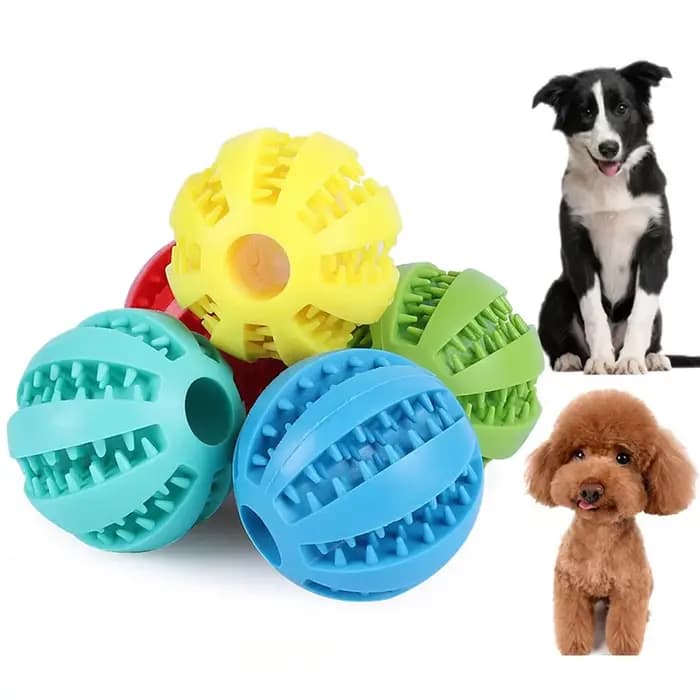 Balle à mâcher en silicone pour petits chiens