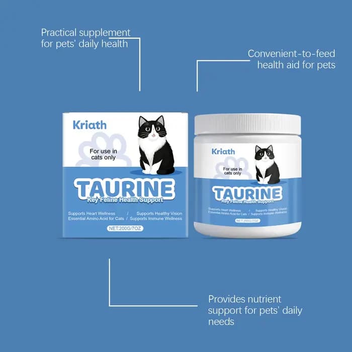 Poudre de taurine pour chat