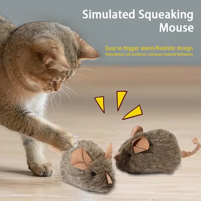 Jouet pour chat : Souris de simulation vocale