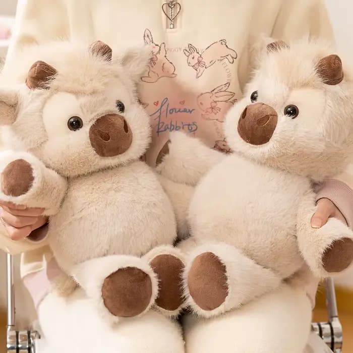 Adorable peluche de vache des Highlands 45 cm