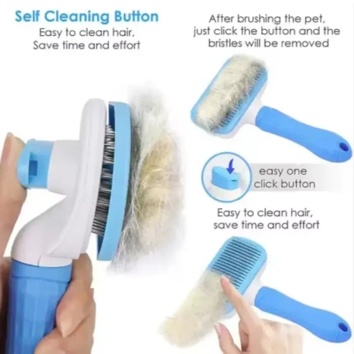 Brosse multifonctionnelle pour la toilettage et le bain des chiens et chats à poils longs