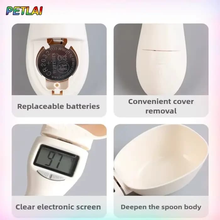 Cuillère doseuse pour aliments pour chats et chiens