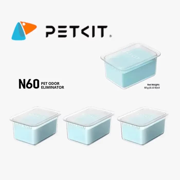 Petkit – éliminateur d'odeurs d'animaux N60, Original, exclusif pour PUROBOT, bac à litière Ultra autonettoyant pour chat, contrôle des odeurs de toilettes pour chat (3 pièces)