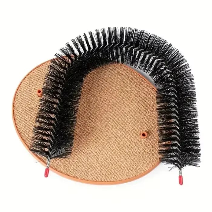 Arche de jeu pour chat avec brosse de massage et grattoir