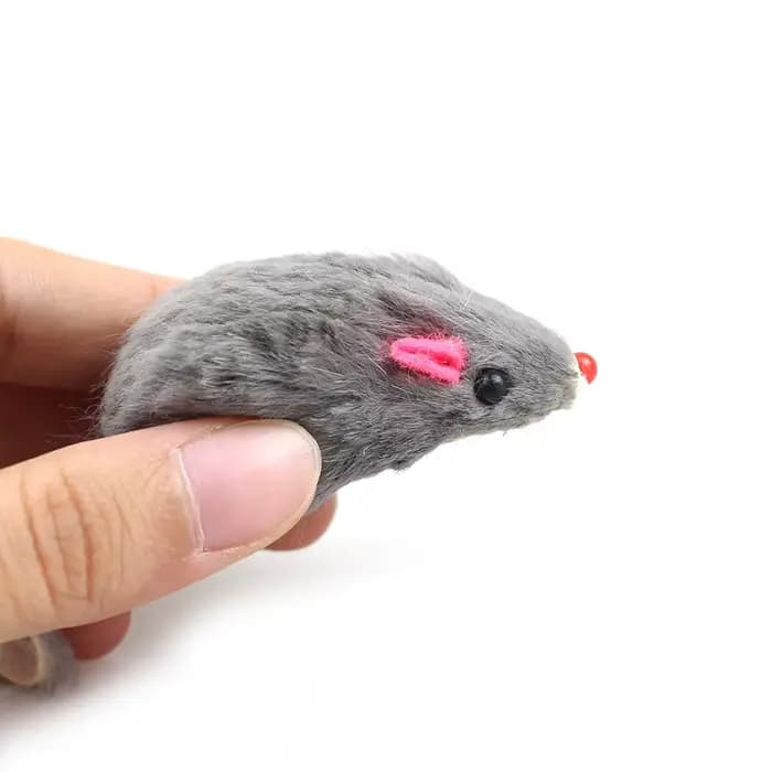 100 PC/Lot fourrure de lapin chat souris jouets animal de compagnie chaton jouant