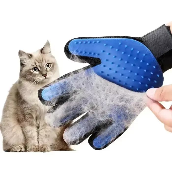 Gants de toilettage pour animaux de compagnie, brosse flottante en caoutchouc pour l'élimination des poils, gant de massage et de nettoyage, peigne pour chats, accessoires et produits pour chats
