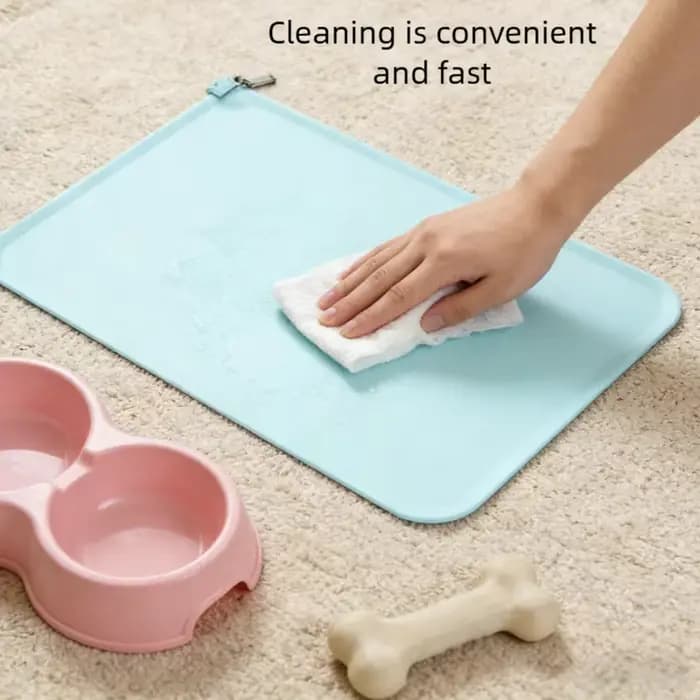 Tapis de nourriture pour chien et chat
