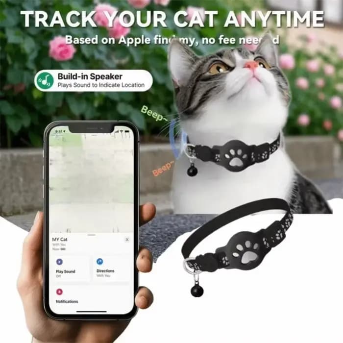Collier de sécurité pour chat avec boucle