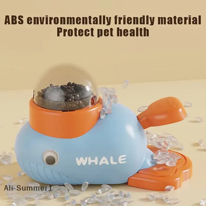 【E】 Mangeoire à collation pour animaux de compagnie distributeur de nourriture pour chien mangeoire automatique chiot dessin animé canard baleine conception utilisée pour entraîner les chats accessoir