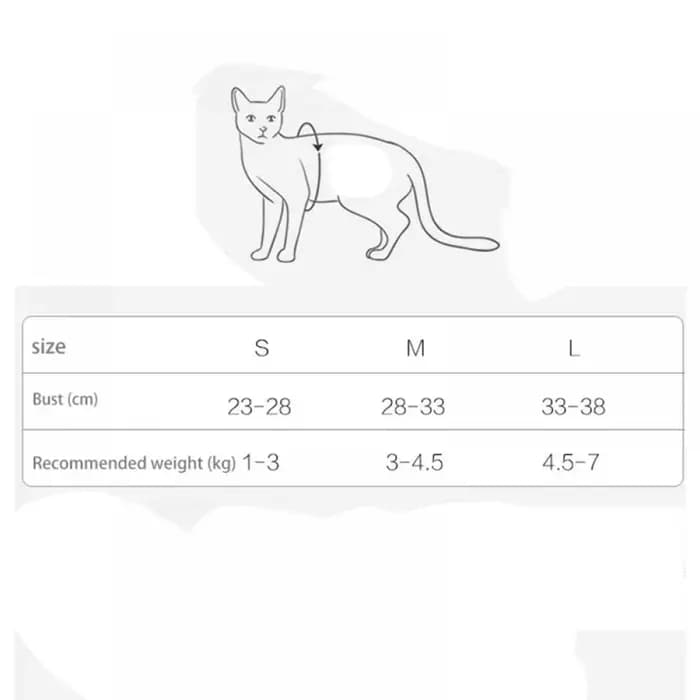Ceinture Anti-fuite réglable pour petit chat