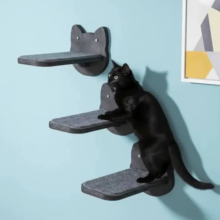 Étagères murales en bois pour chat