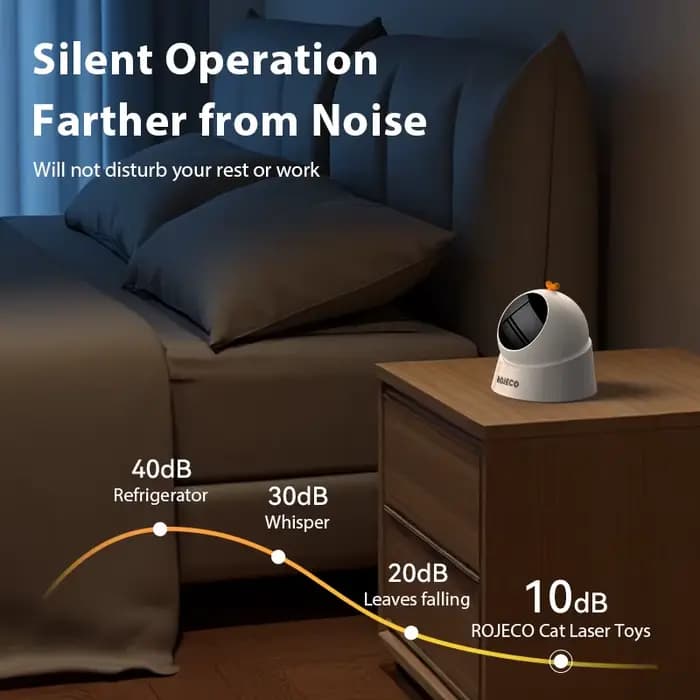 ROJECO automatique chat Laser jouet Interactif Mode réglable électrique