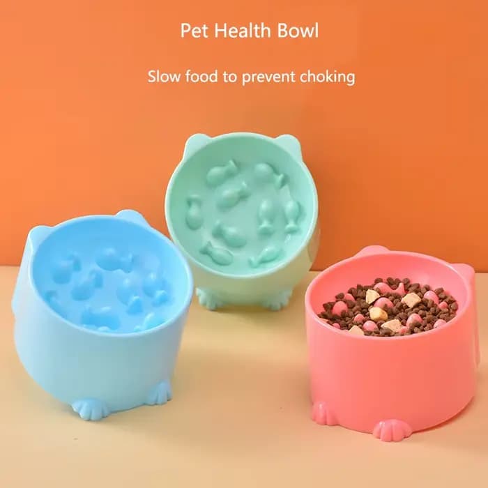 Bol à alimentation lente pour chat