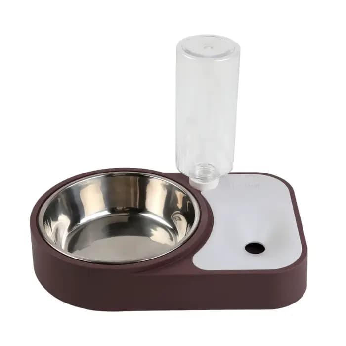Gamelle pour chat en acier inoxydable anti-éclaboussures, anti-renversement, antidérapante, abreuvoir étanche, fournitures pour animaux de compagnie