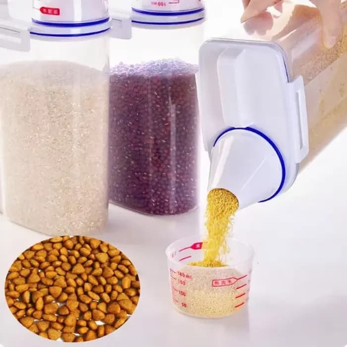 Seau de nourriture pour chien et chat de 2kg