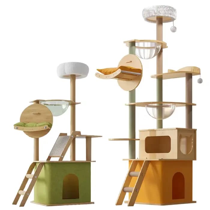 Arbre à chat de luxe de haute qualité