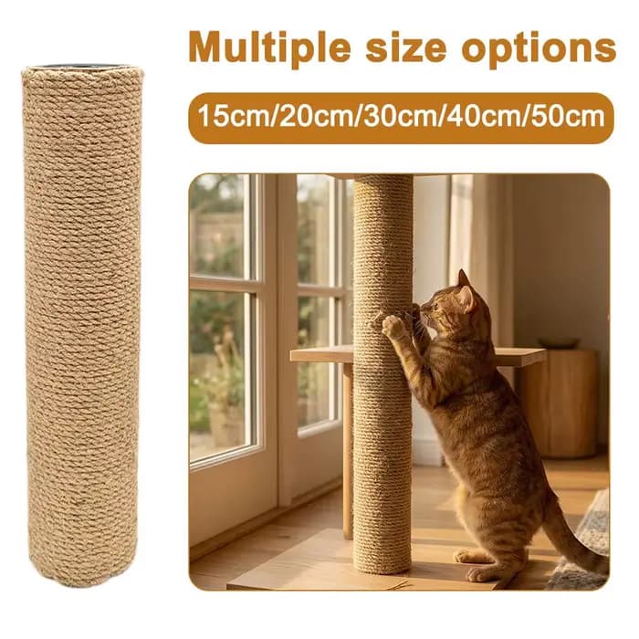 Accessoires DIY pour arbre à chat : Poteau à gratter en sisal, tube en carton rigide de remplacement pour tour d'escalade pour chat