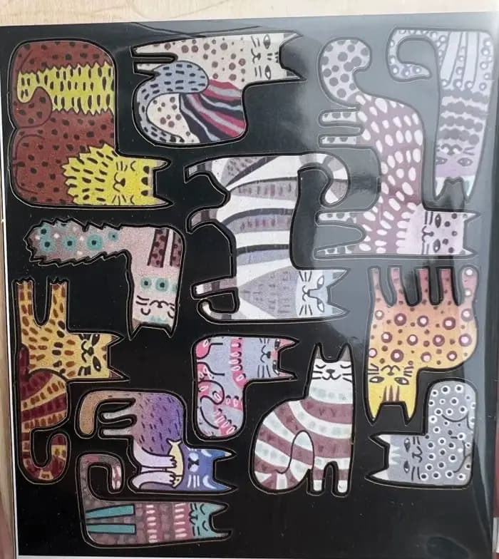 Puzzle en bois en forme de chat
