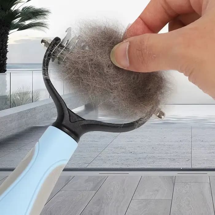 Brosse professionnelle anti-poils pour animaux de compagnie