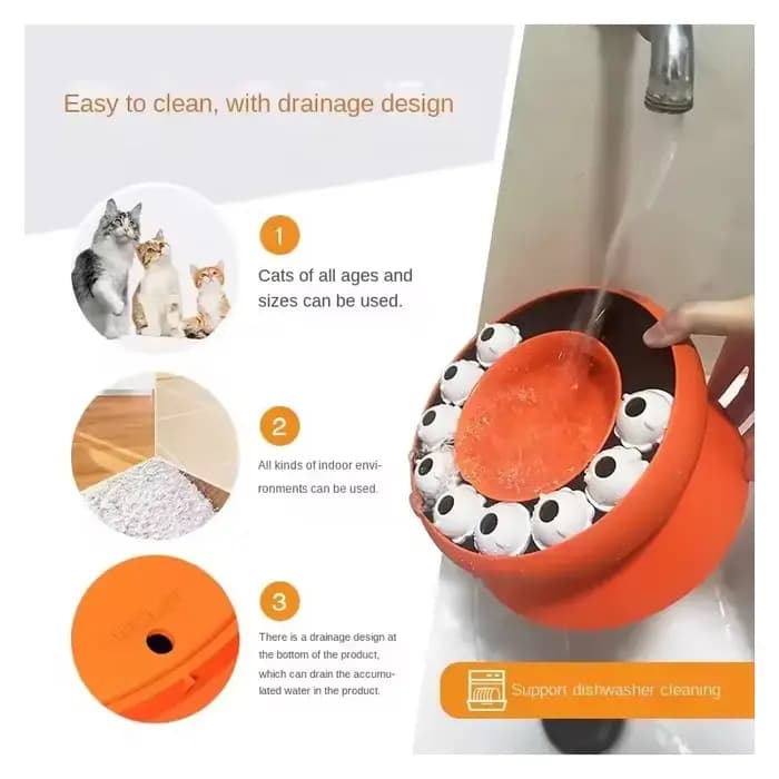 Bol d'alimentation lente pour chat, jouet interactif d'intelligence, anti-glouton, pour stimulation mentale, amélioration de la digestion, équipement d'alimentation en forme de labyrinthe