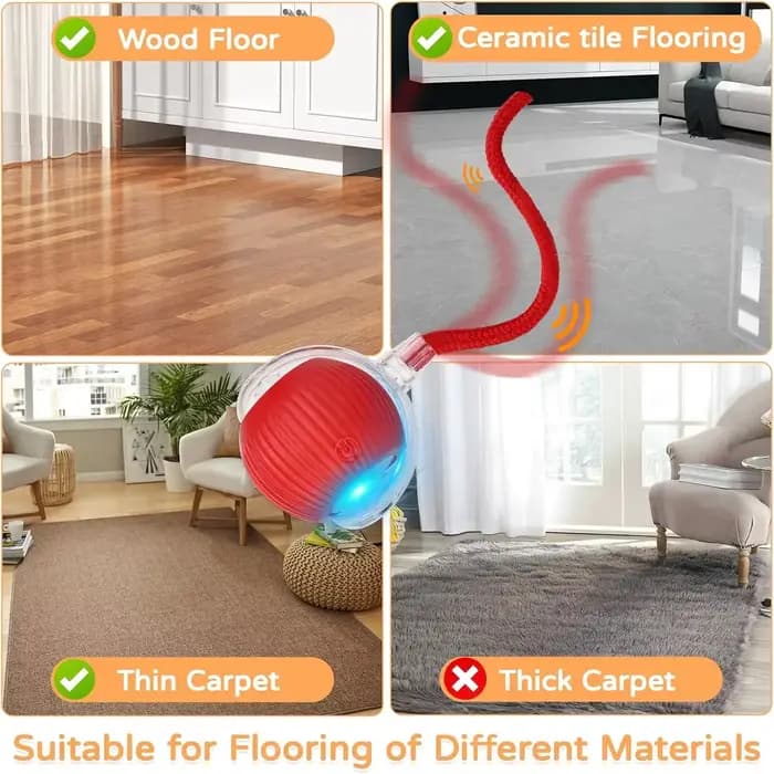 ILMH 1/2 PCS Jouet interactif pour chat