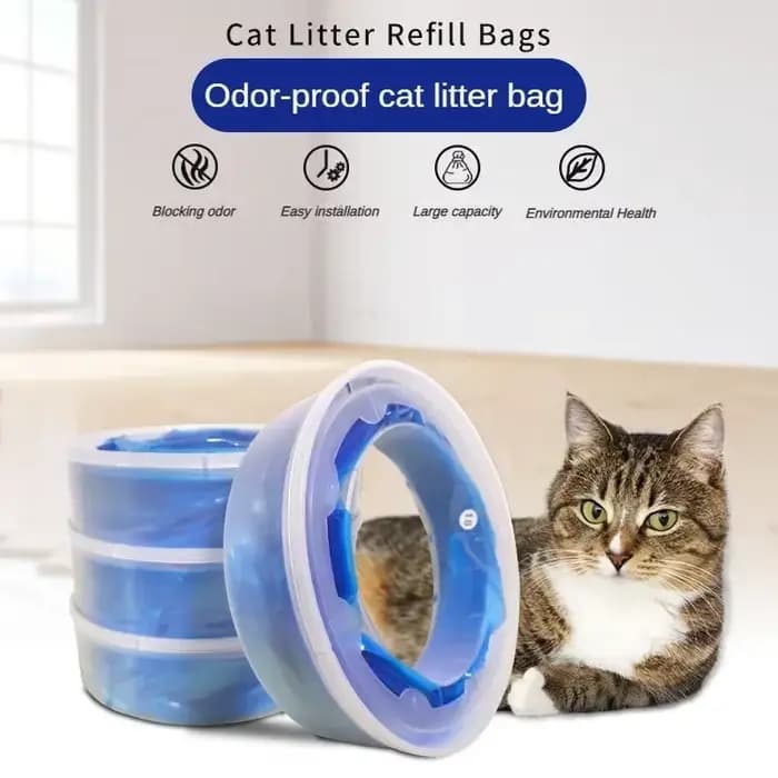 Casier à litière pour toilettes pour chats
