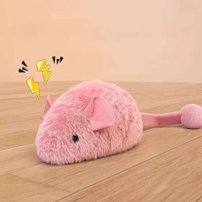 Nouveau souris interactive en peluche chat à mâcher jouets ennui interactif