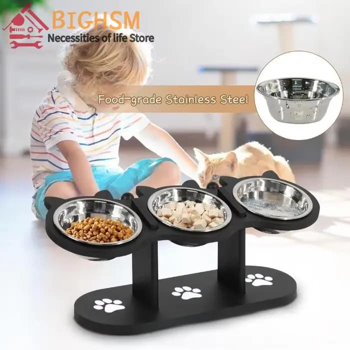 Bols pour chat plat surélevé