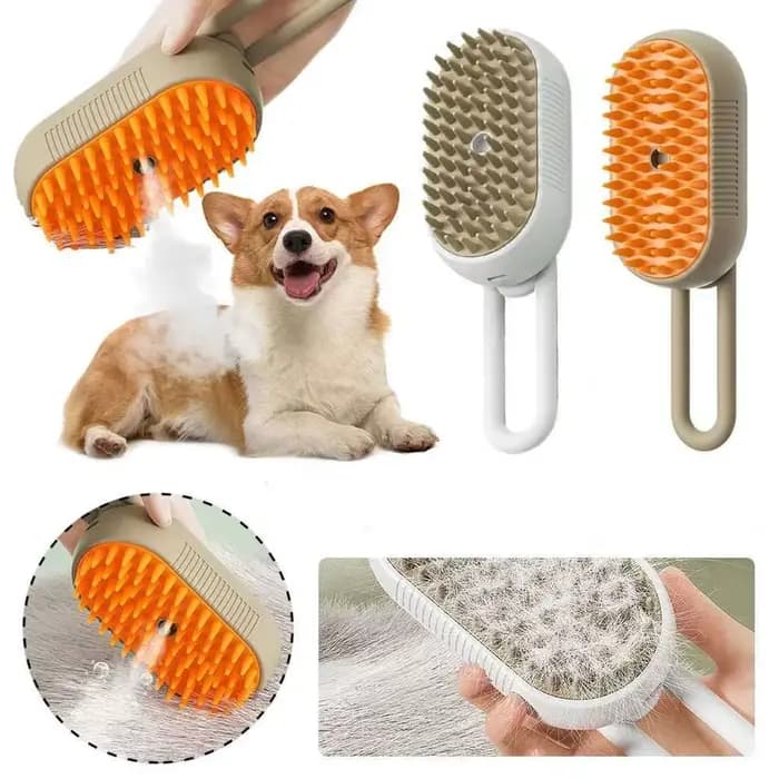 Brosse à vapeur 3 en 1 pour chat