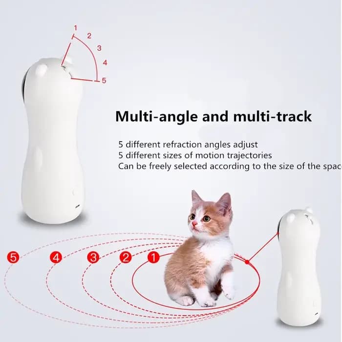 Jouet coule laser LED multi-angles pour chat