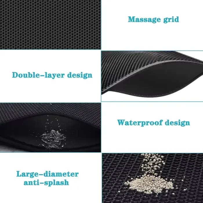 Tapis de litière pour chat 70x120cm