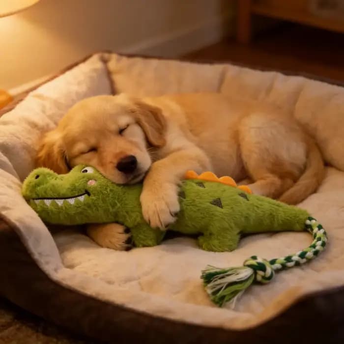 Jouet à mâcher pour chien en peluche nouée