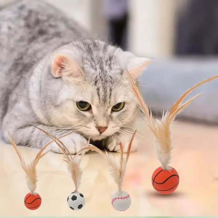 Balle rebondisnoyaux interactive pour chat