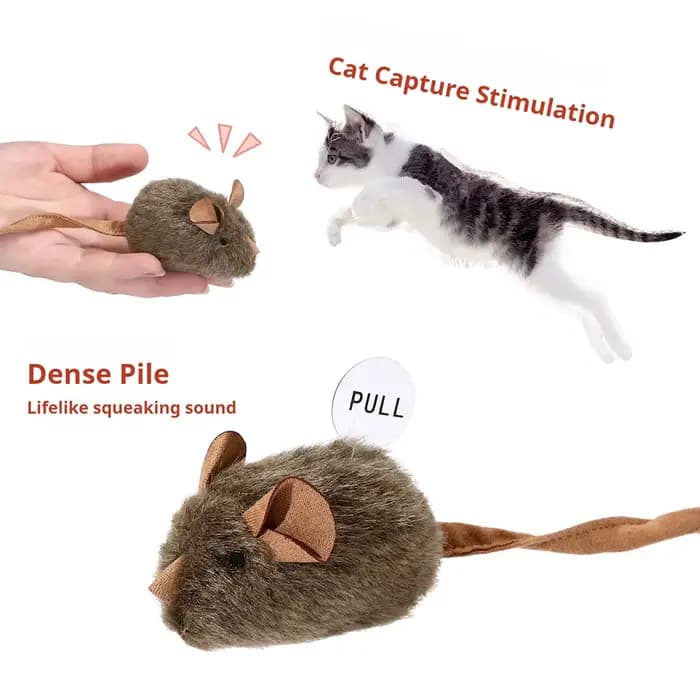Jouet pour chat : Souris de simulation vocale