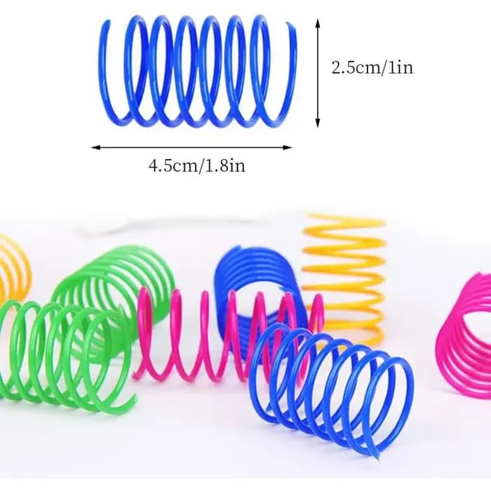 Lot de 4 jouets à ressort pour chat