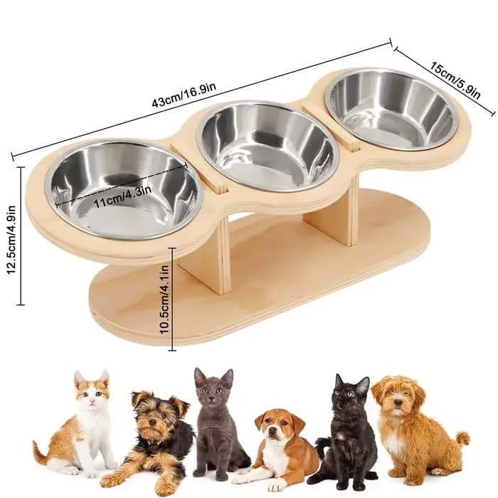 Bols surélevés pour chien et chat