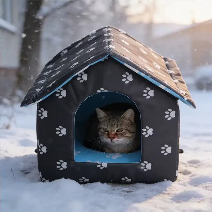 Nichoir pour chat d'extérieur